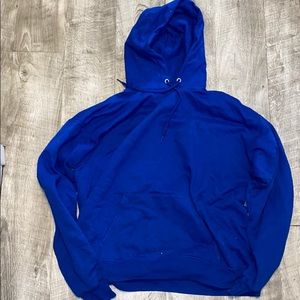 Blue hoodie